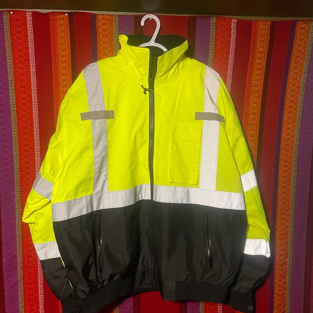 Fleece lined winter work coat